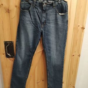 St.‎ John's Bay Jeans Mens 38 X 32 Blue Denim Cotton Stretch Regular Fit Pockets